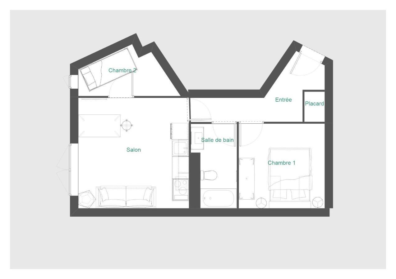 Appt T2 & Cabine - Superbe Vue - Wifi Les Angles  Exterior foto